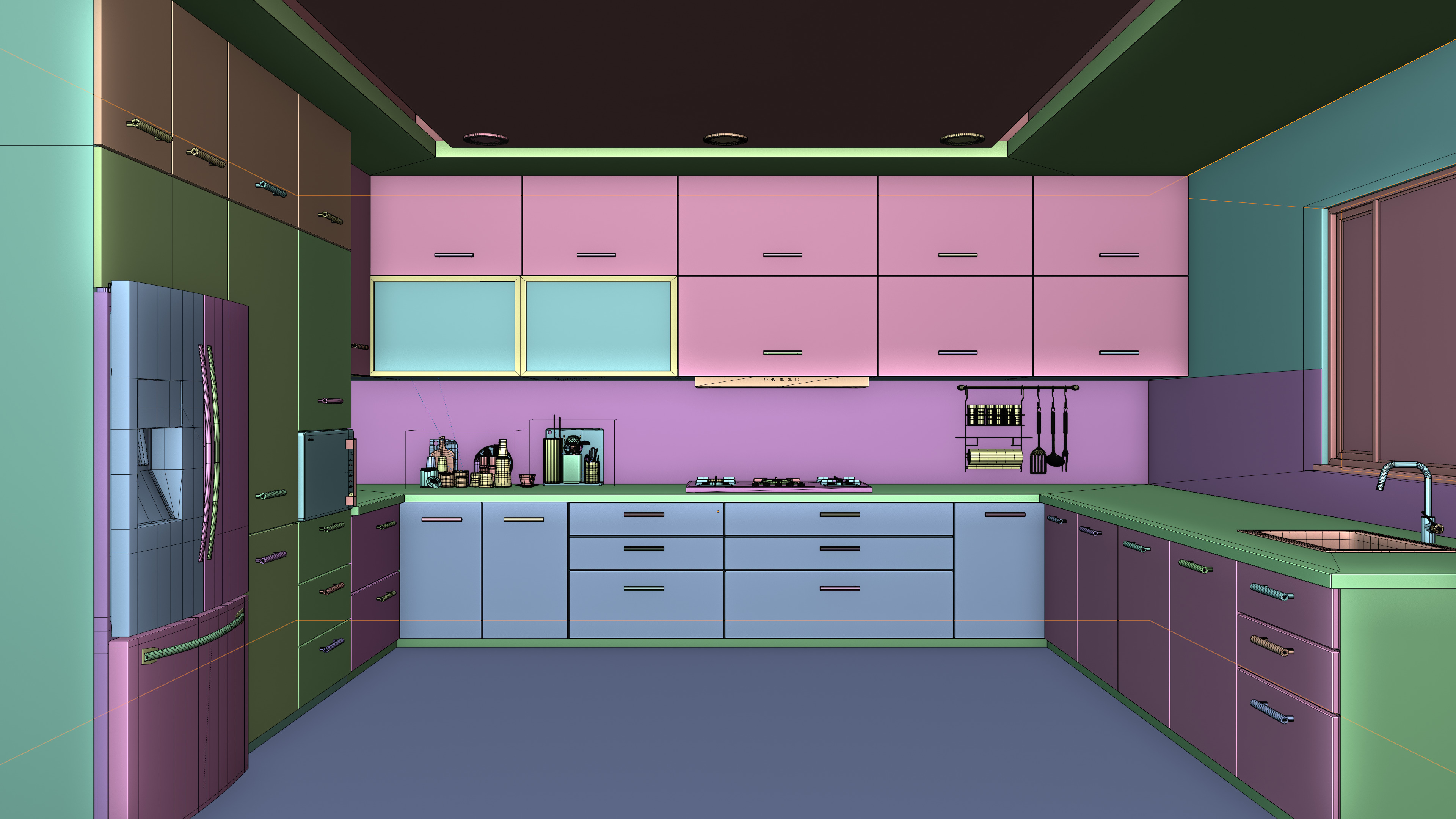 Kitchen 3D Model 3D model_7