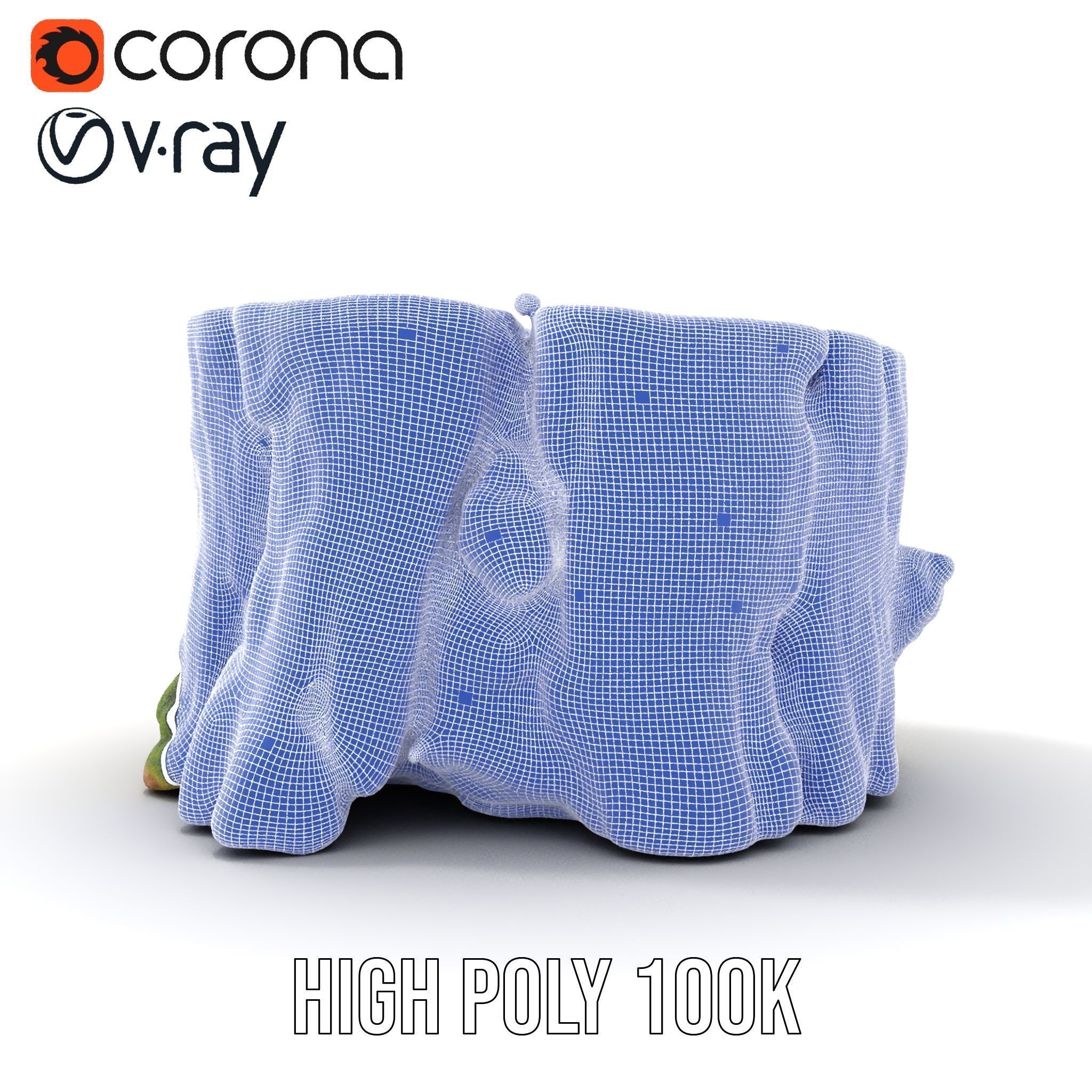 Mossy Tree Stump Model Pack for Nature Scenes Low-poly 3D model_32