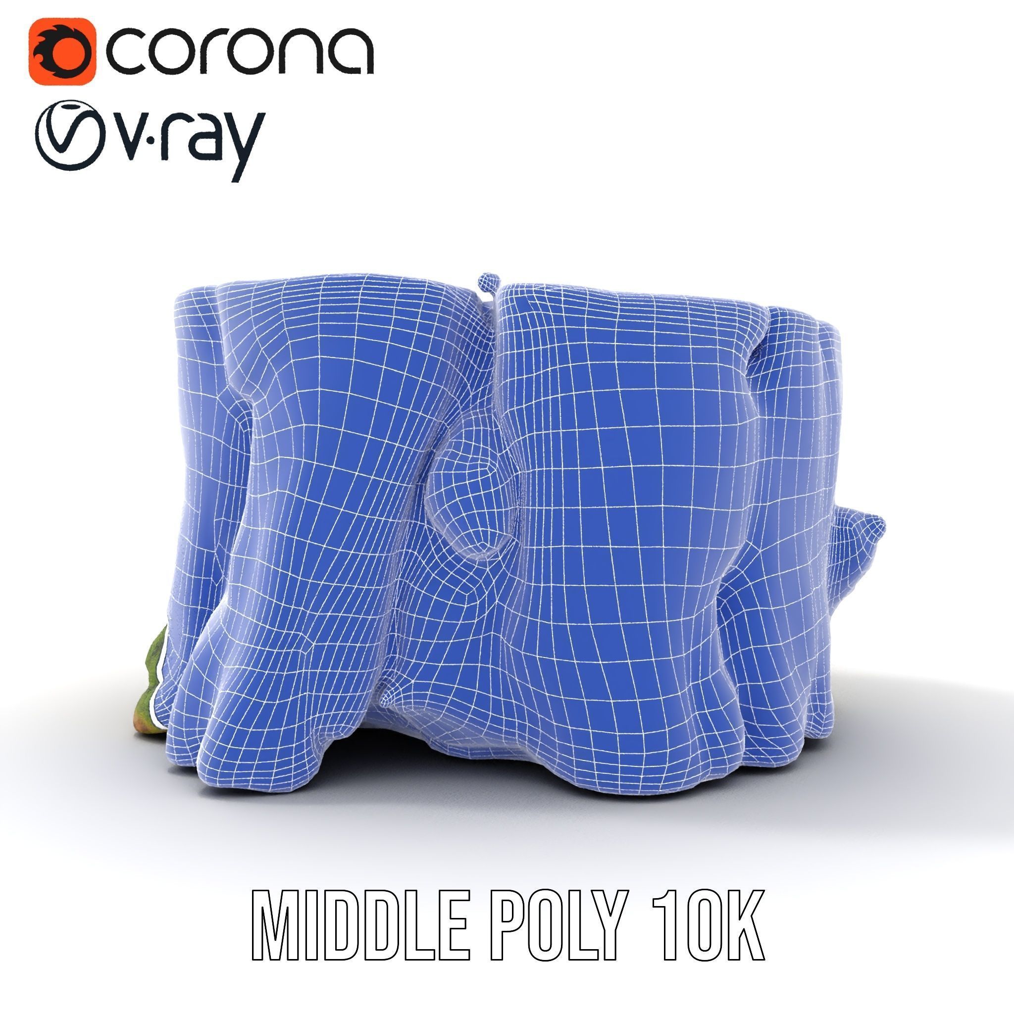 Mossy Tree Stump Model Pack for Nature Scenes Low-poly 3D model_27