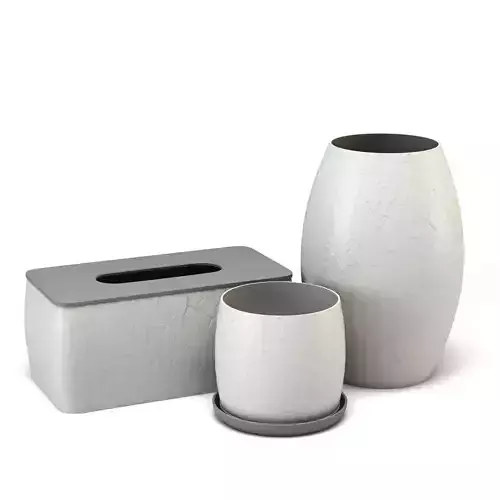 Decorative Set  with bark texture