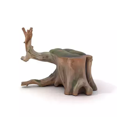 Wooden Log with Moss Model Pack for D Rendering and Game Design