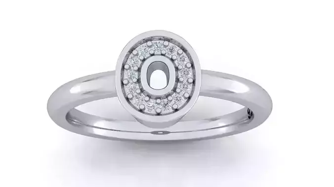 Custom Diamond Name Pendant O