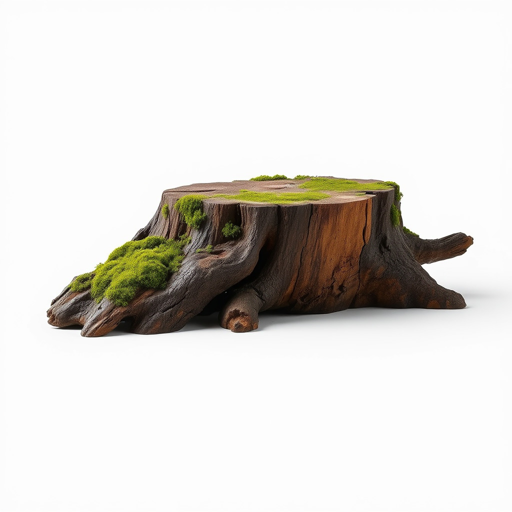 Mossy Tree Stump Model Pack for Realistic Environments Low-poly 3D model_2