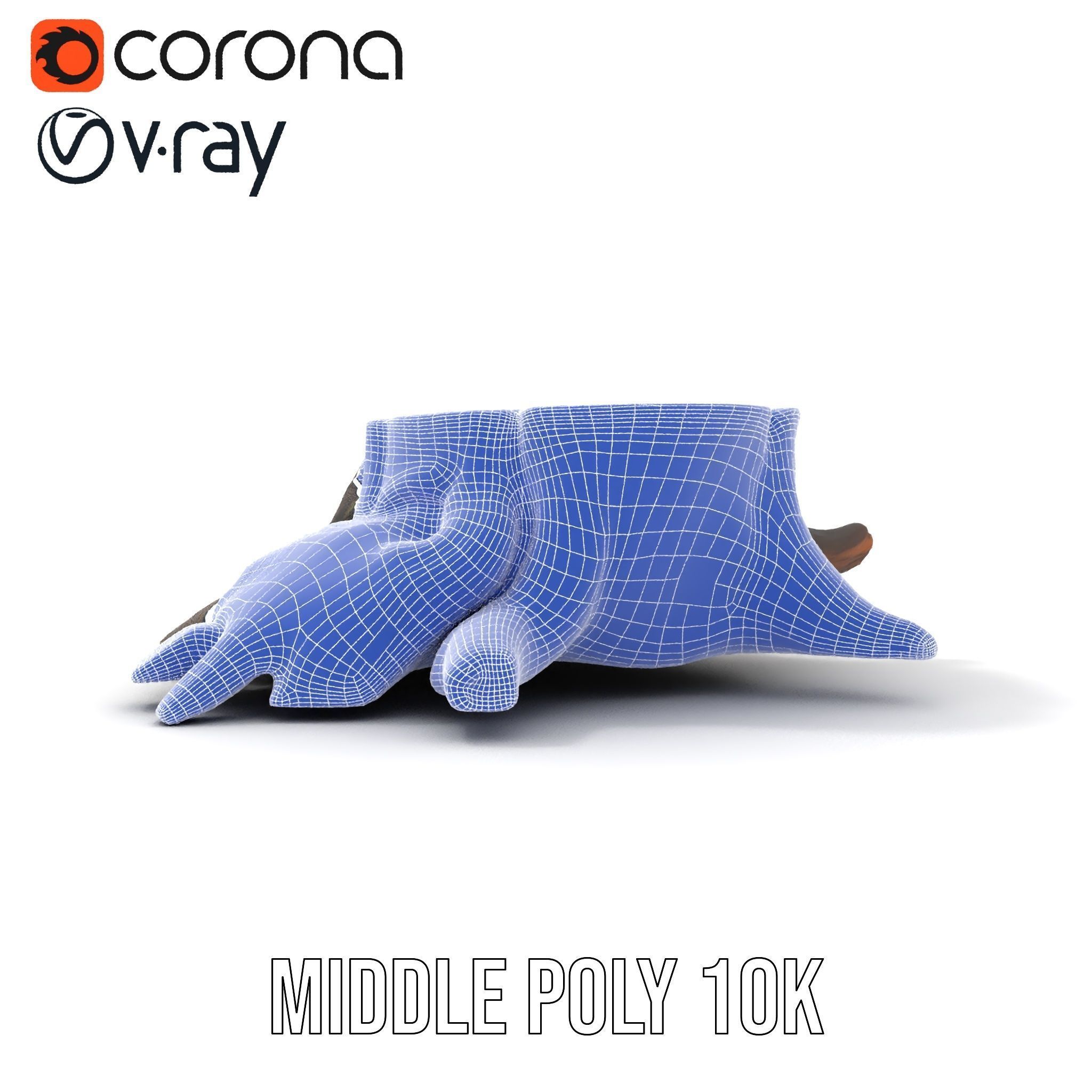 Mossy Tree Stump Model Pack for Realistic Environments Low-poly 3D model_30