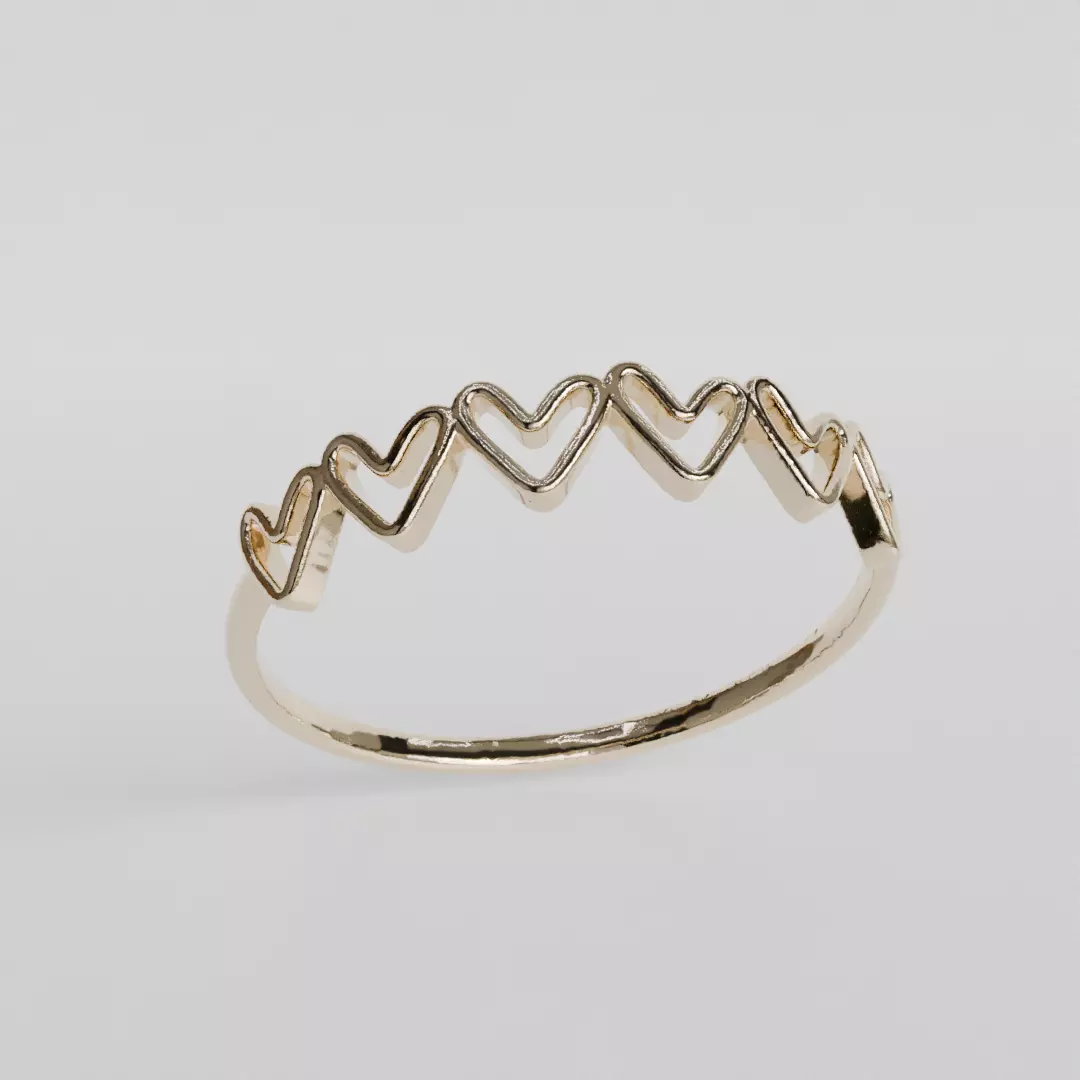 heart ring 3D print model