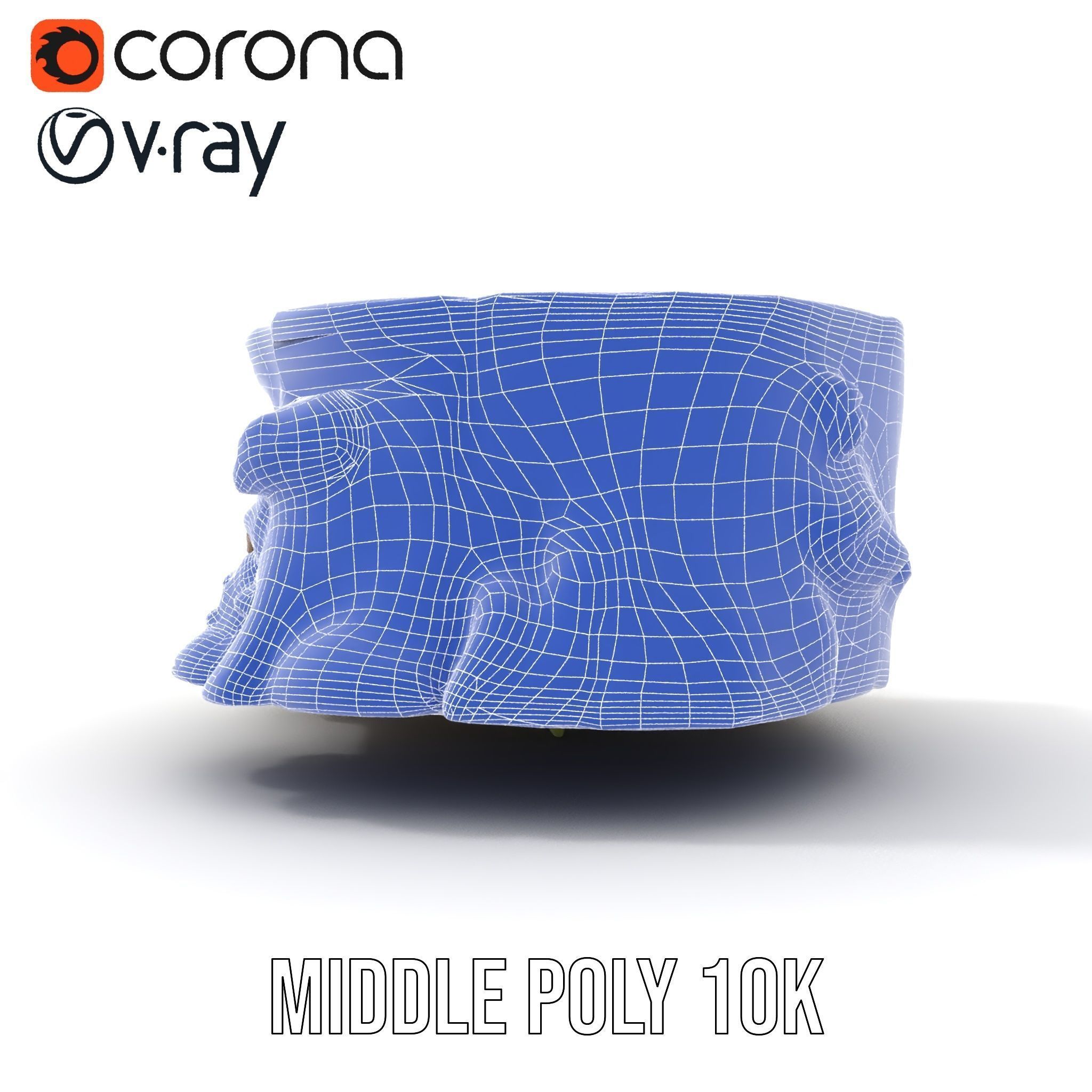 Tree Stump with Moss Model Pack Low-poly 3D model_18