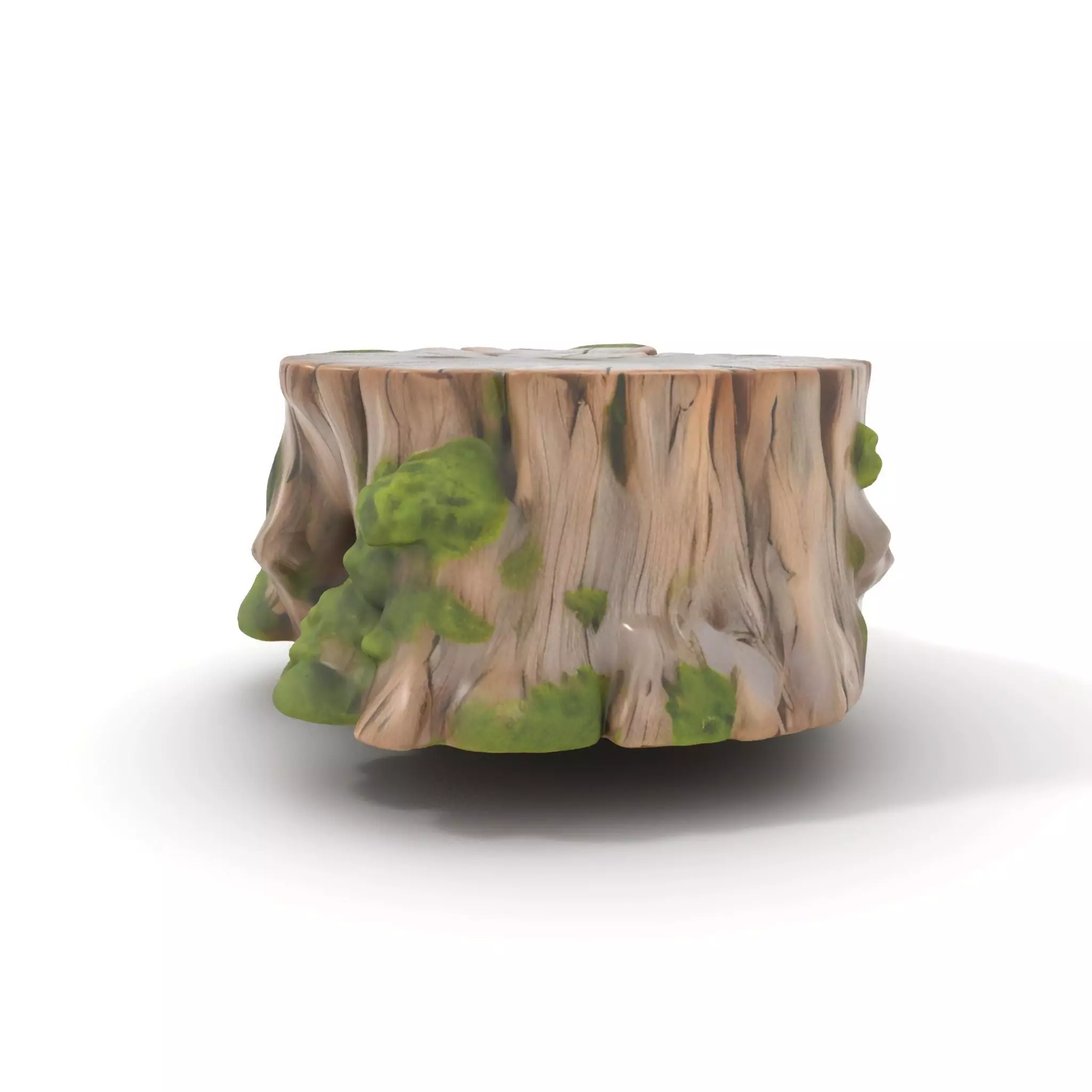 Tree Stump with Moss Model Pack Low-poly 3D model_0