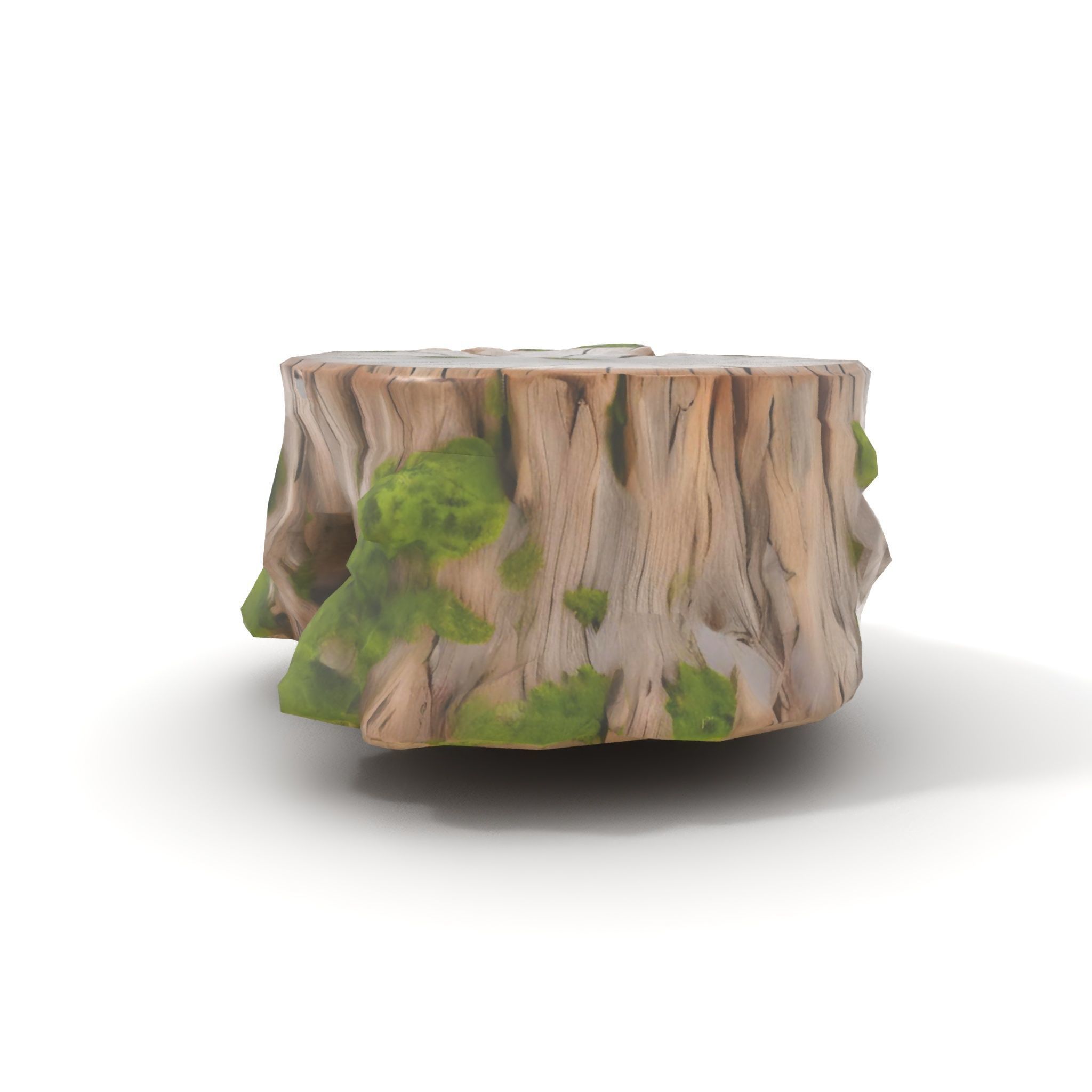 Tree Stump with Moss Model Pack Low-poly 3D model_14