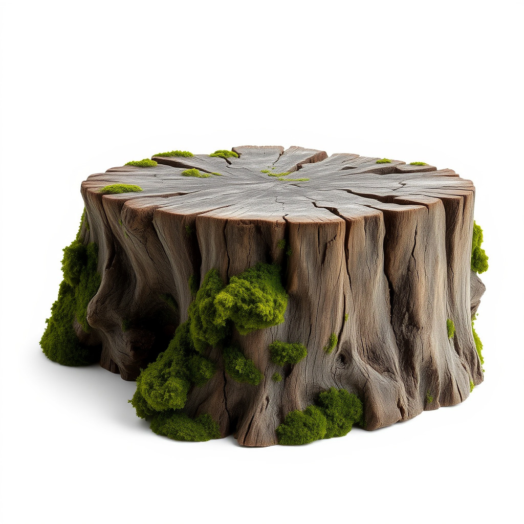 Tree Stump with Moss Model Pack Low-poly 3D model_2
