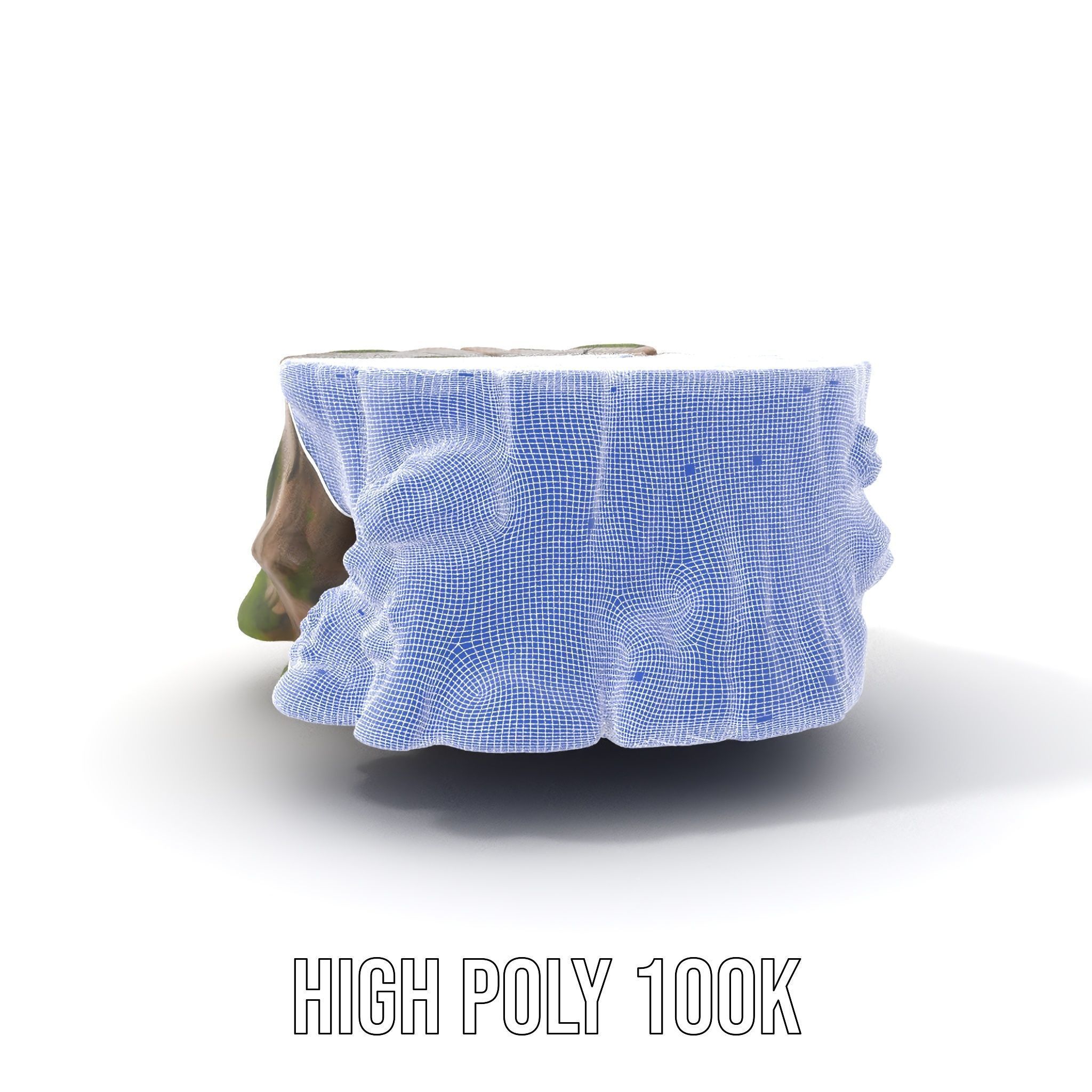 Tree Stump with Moss Model Pack Low-poly 3D model_4