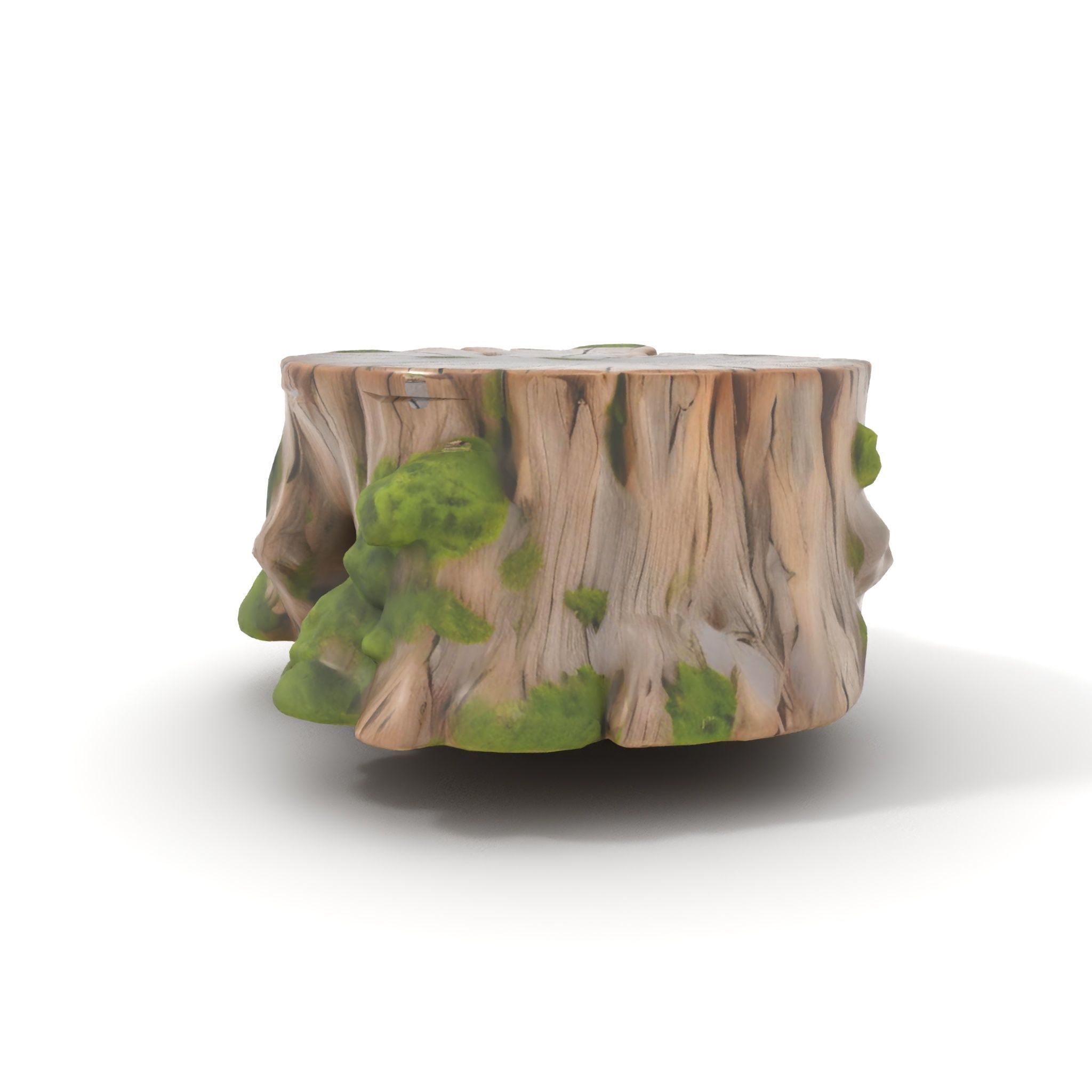 Tree Stump with Moss Model Pack Low-poly 3D model_11