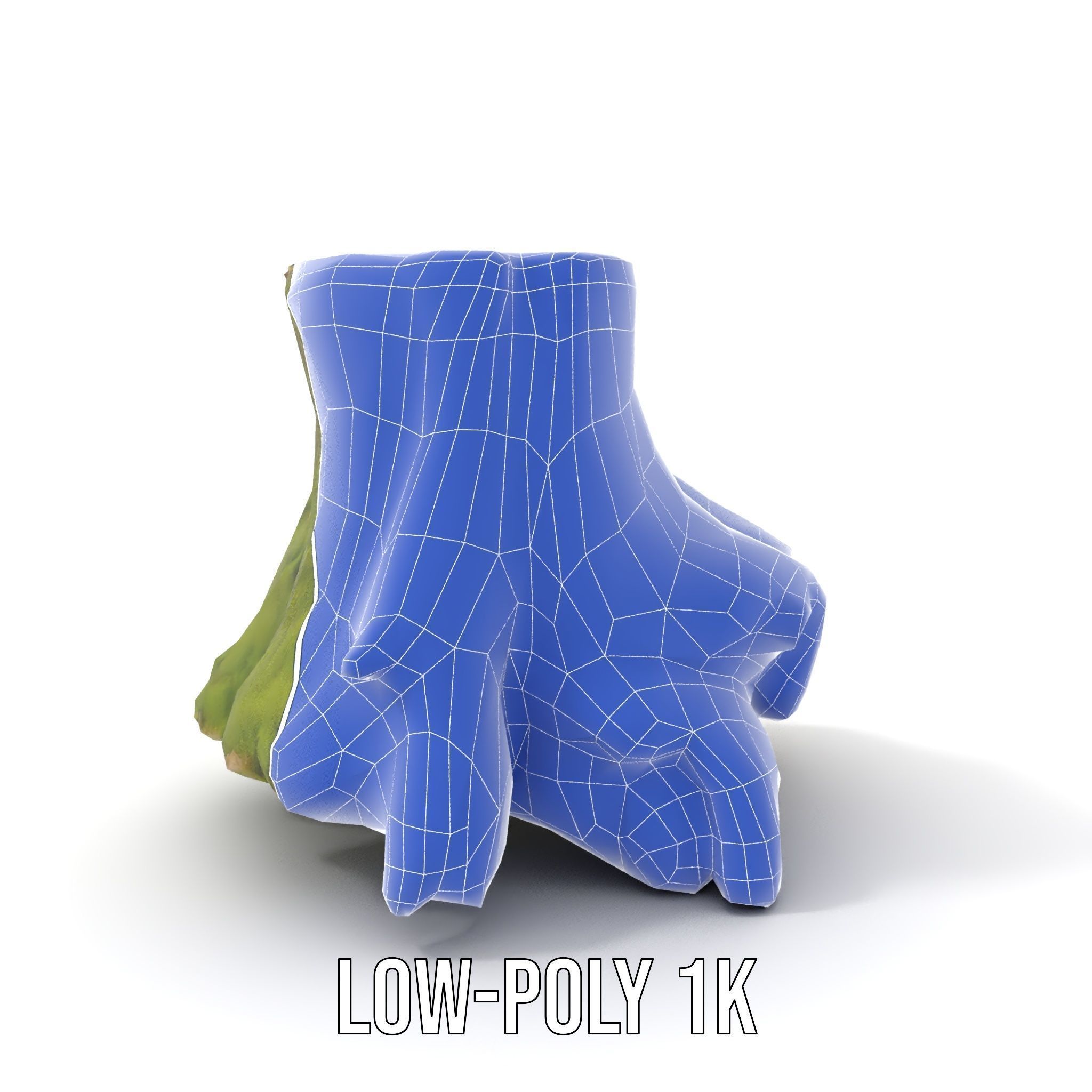 Realistic Tree Stump with Moss Model Pack Low-poly 3D model_25