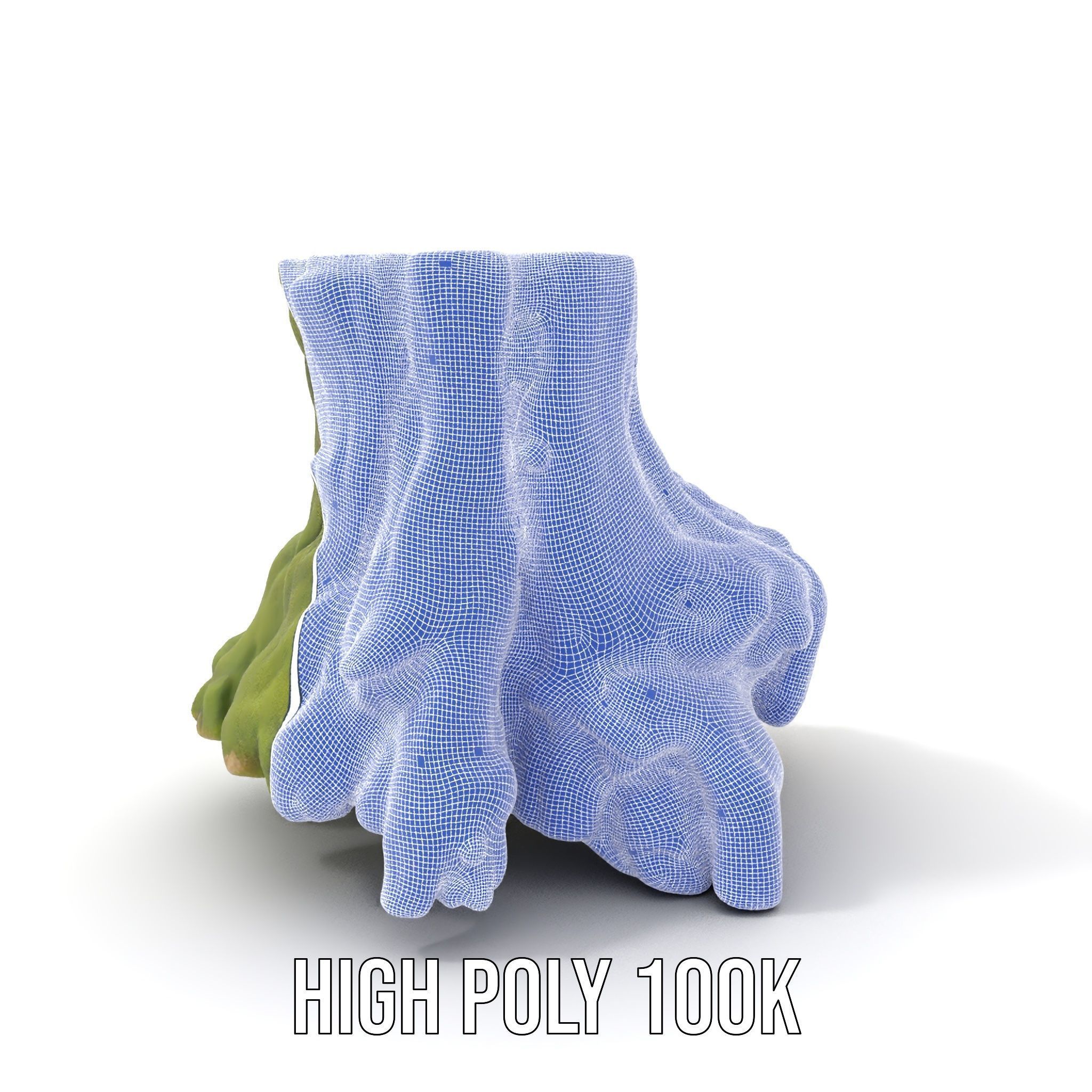 Realistic Tree Stump with Moss Model Pack Low-poly 3D model_4