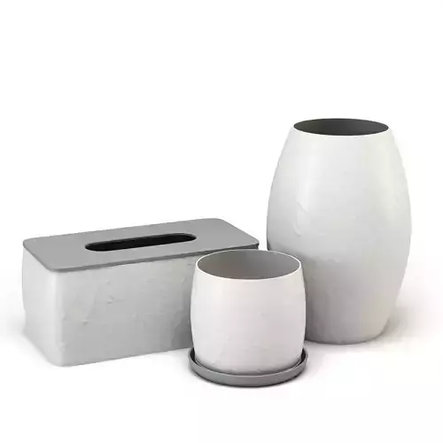 Decorative Set with bark texture