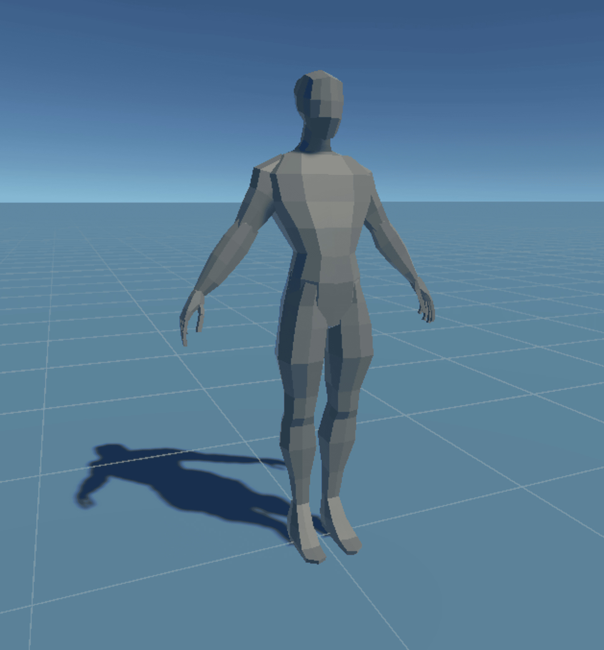 LowPoly Humanoid GameReady Rig Low-poly 3D model_1