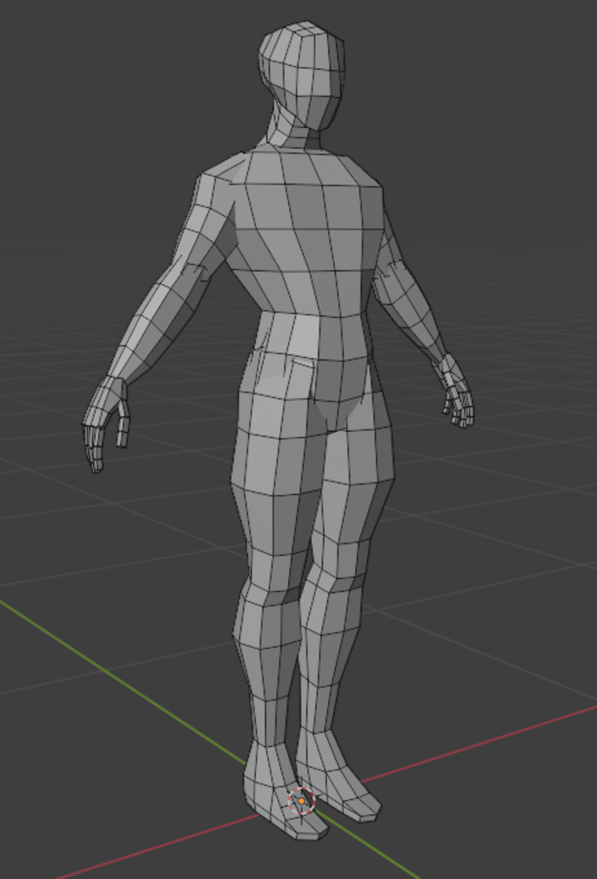 LowPoly Humanoid GameReady Rig Low-poly 3D model_4