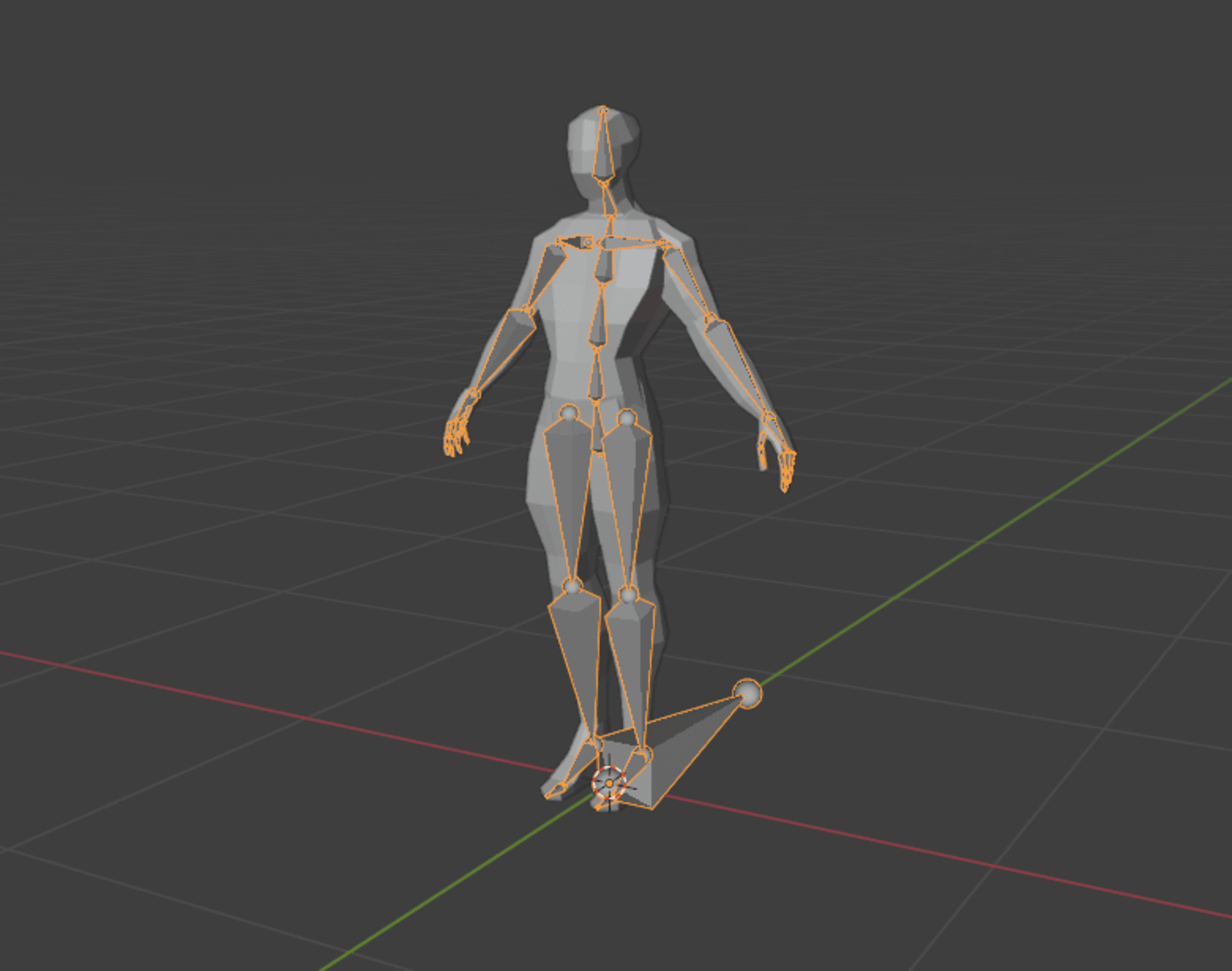LowPoly Humanoid GameReady Rig Low-poly 3D model_3
