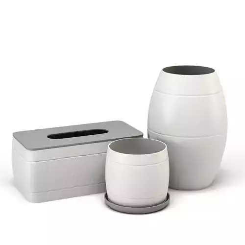 Decorative Set with plaster texture