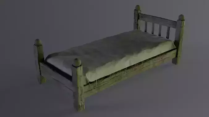 Medieval bed 03