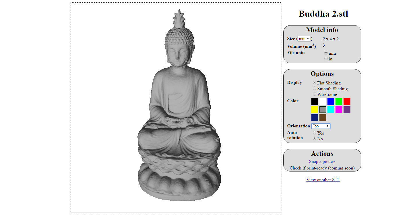 BUDDHA statue Low-poly 3D model_12