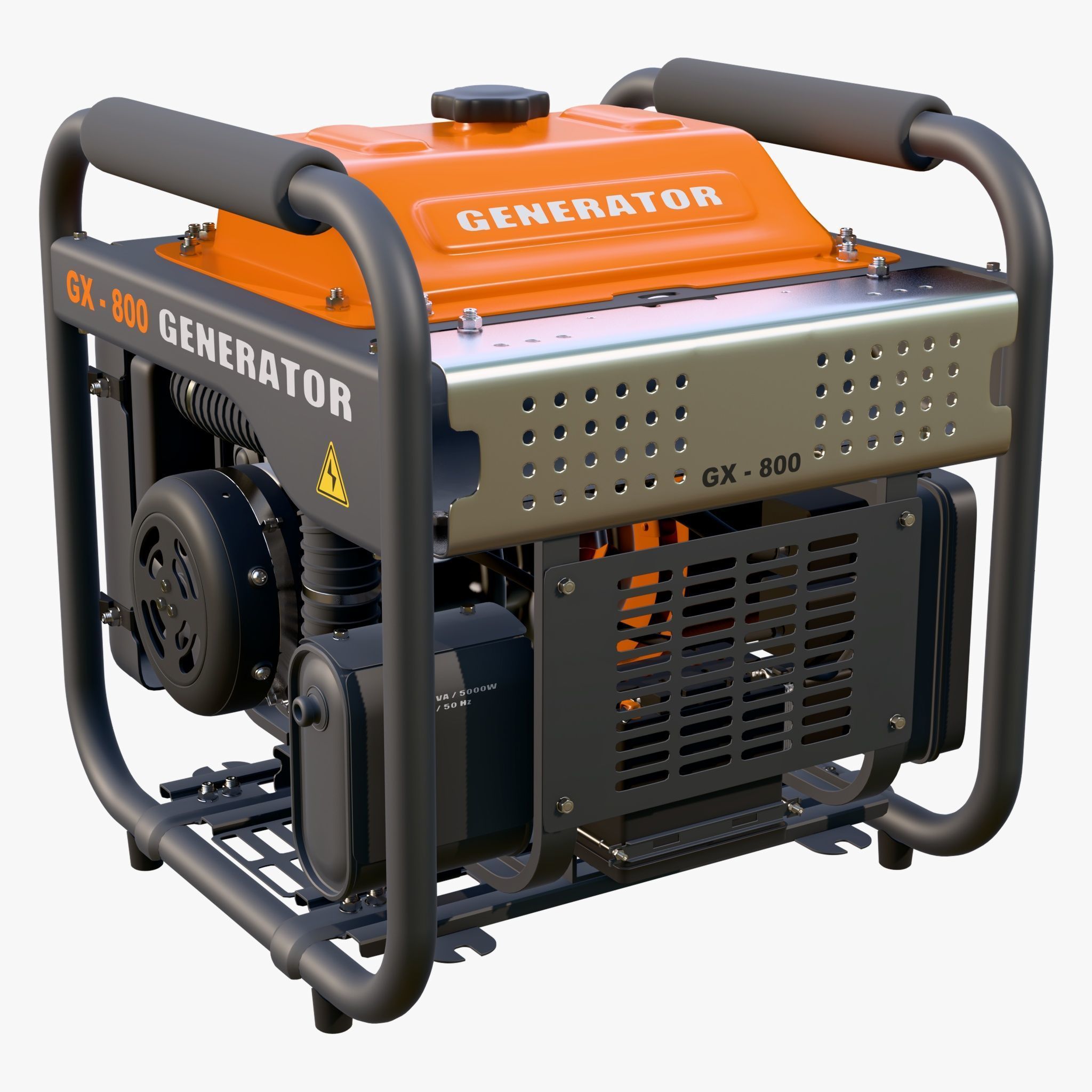 Portable Power Electric Generator GX800 3D model_5