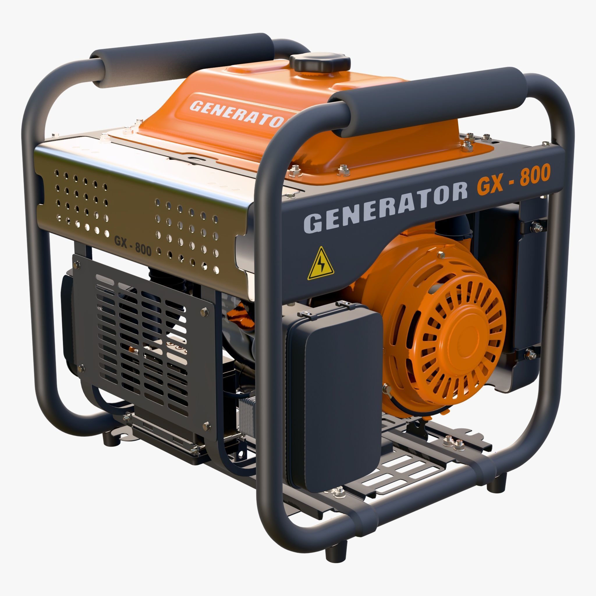 Portable Power Electric Generator GX800 3D model_7