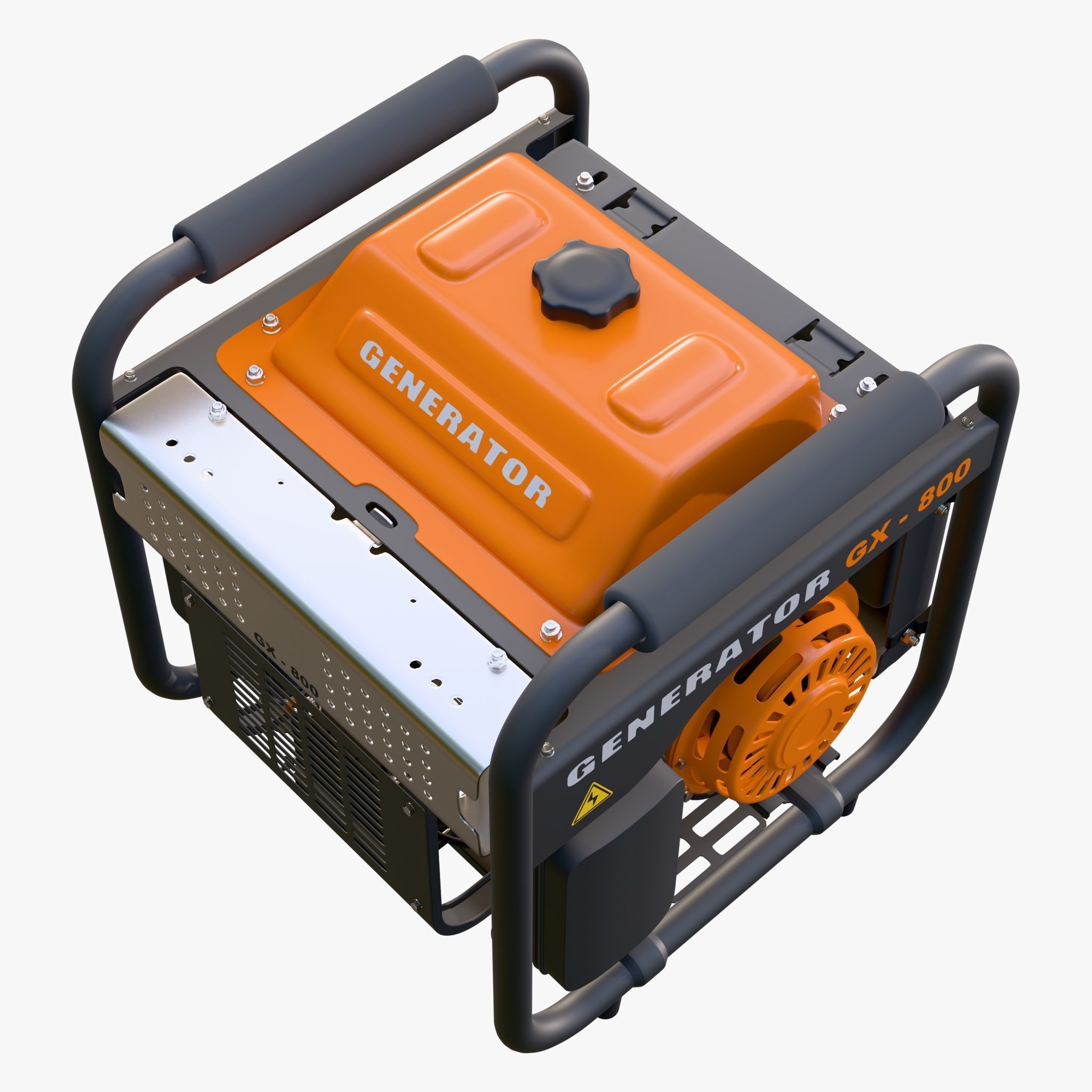 Portable Power Electric Generator GX800 3D model_6