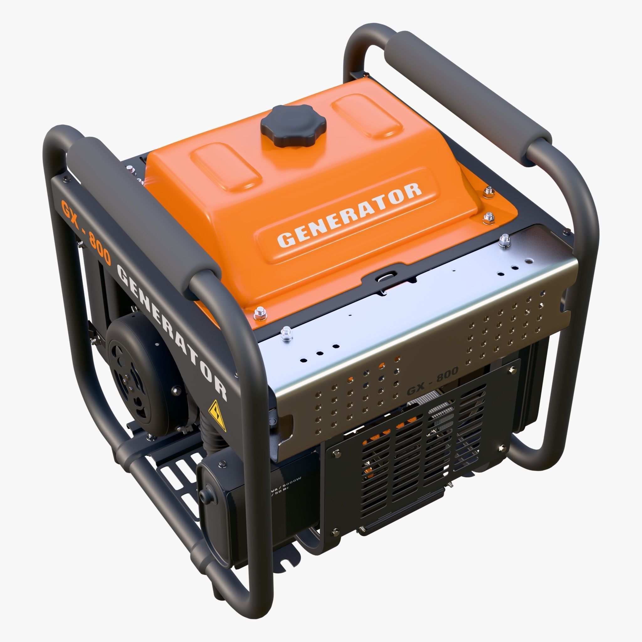Portable Power Electric Generator GX800 3D model_4