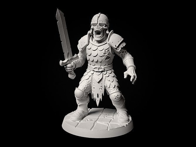 Miniature of  Cursed Warrior- 3d print model 3D print model