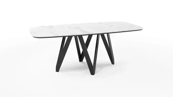 Calligaris Cartesio Low-poly 3D model