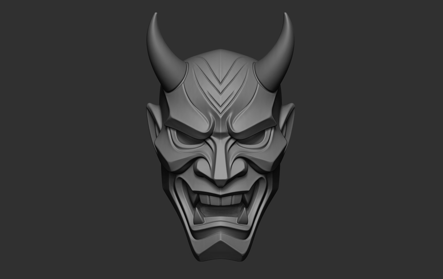 Hannya Mask 3D print model_9