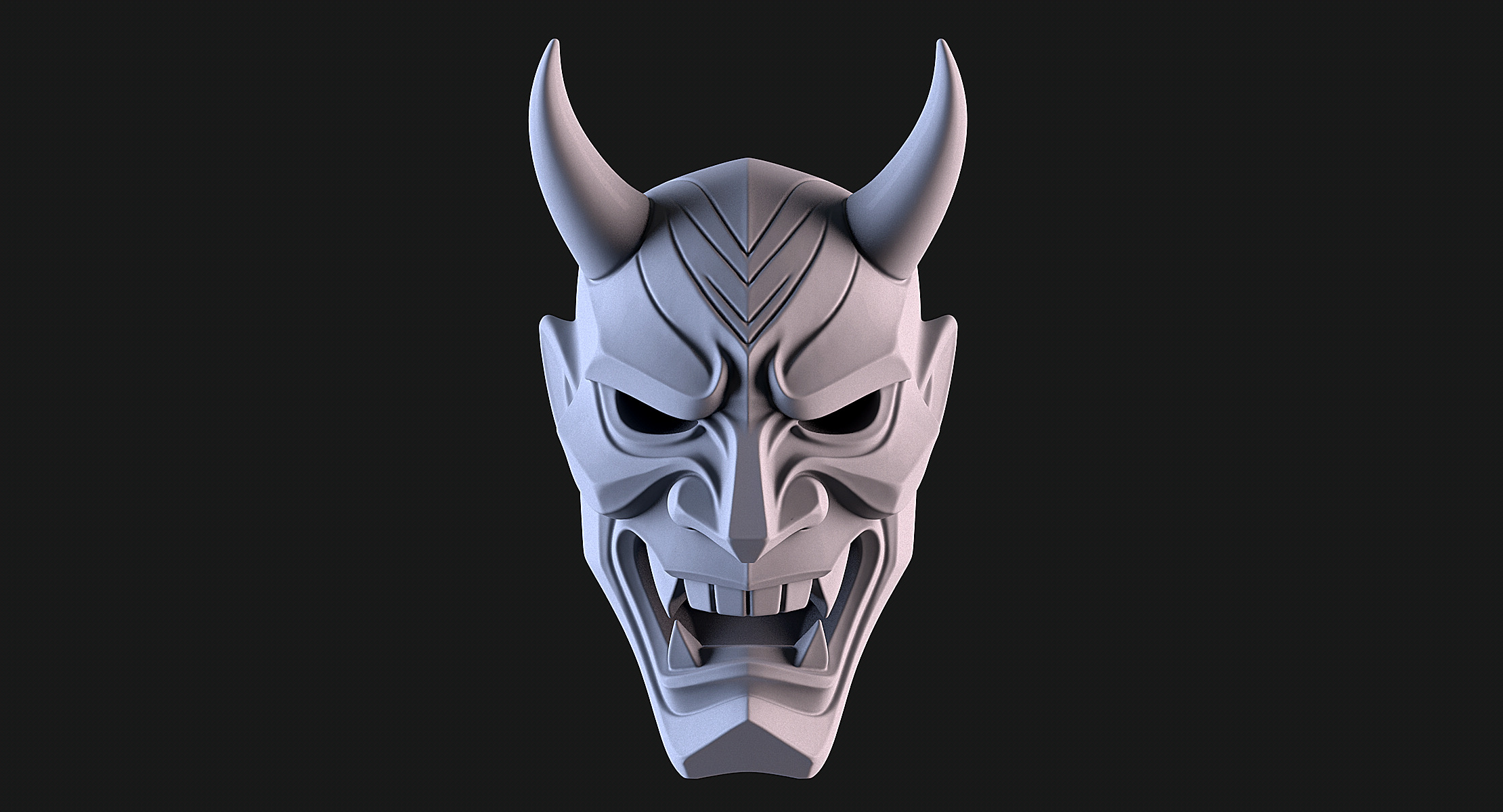 Hannya Mask 3D print model_1