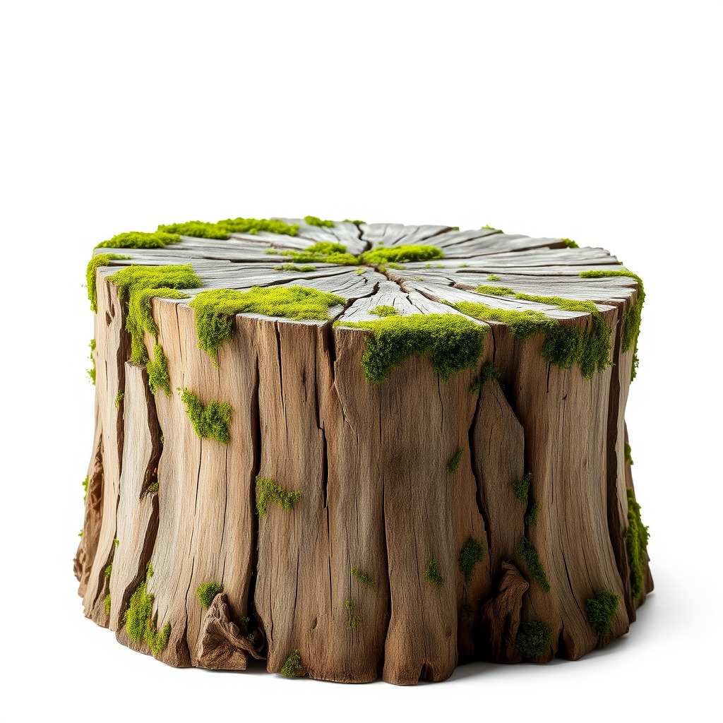 Mossy Tree Stump Model Pack Low-poly 3D model_2