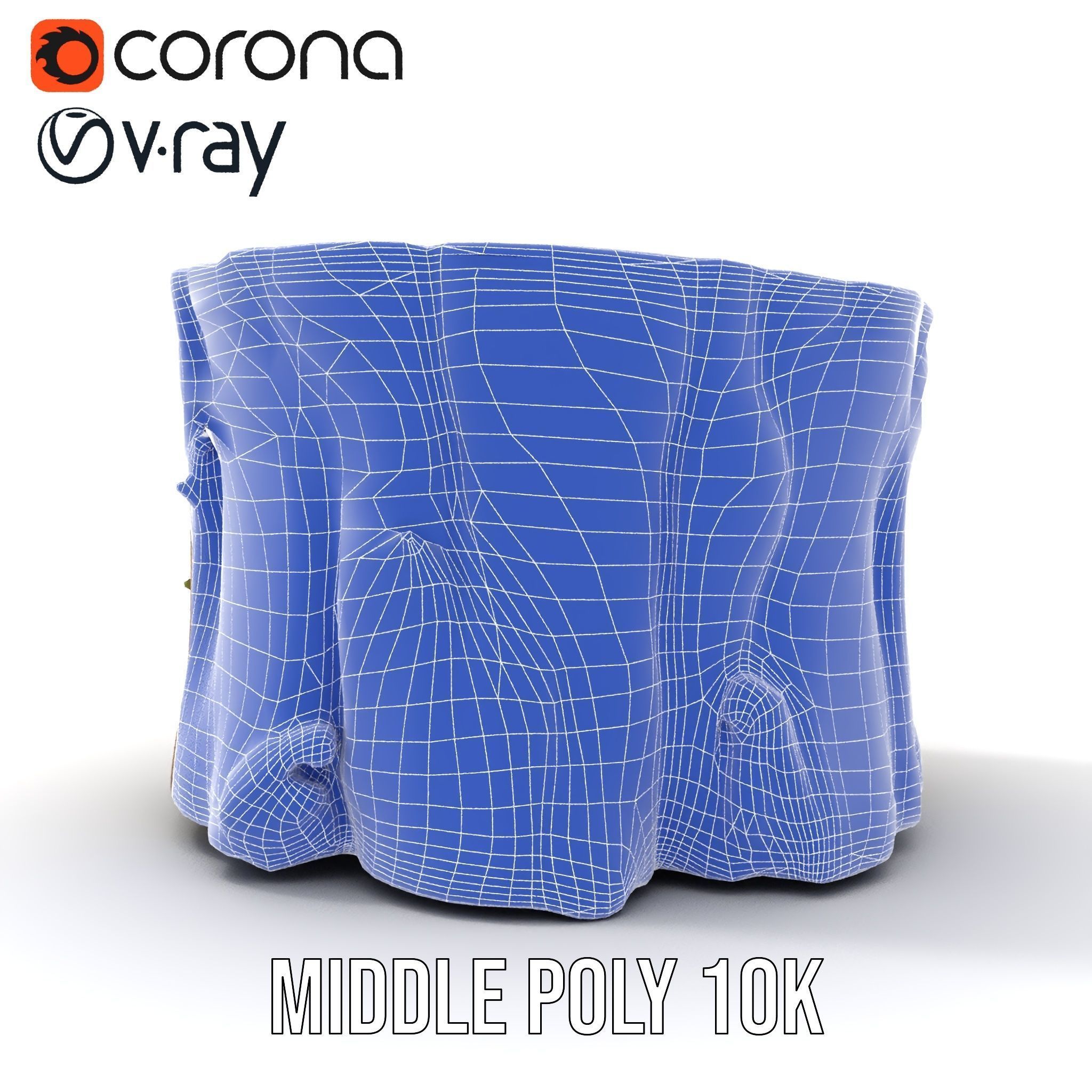 Mossy Tree Stump Model Pack Low-poly 3D model_24