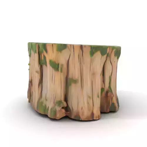 Mossy Tree Stump Model Pack Low-poly 3D model