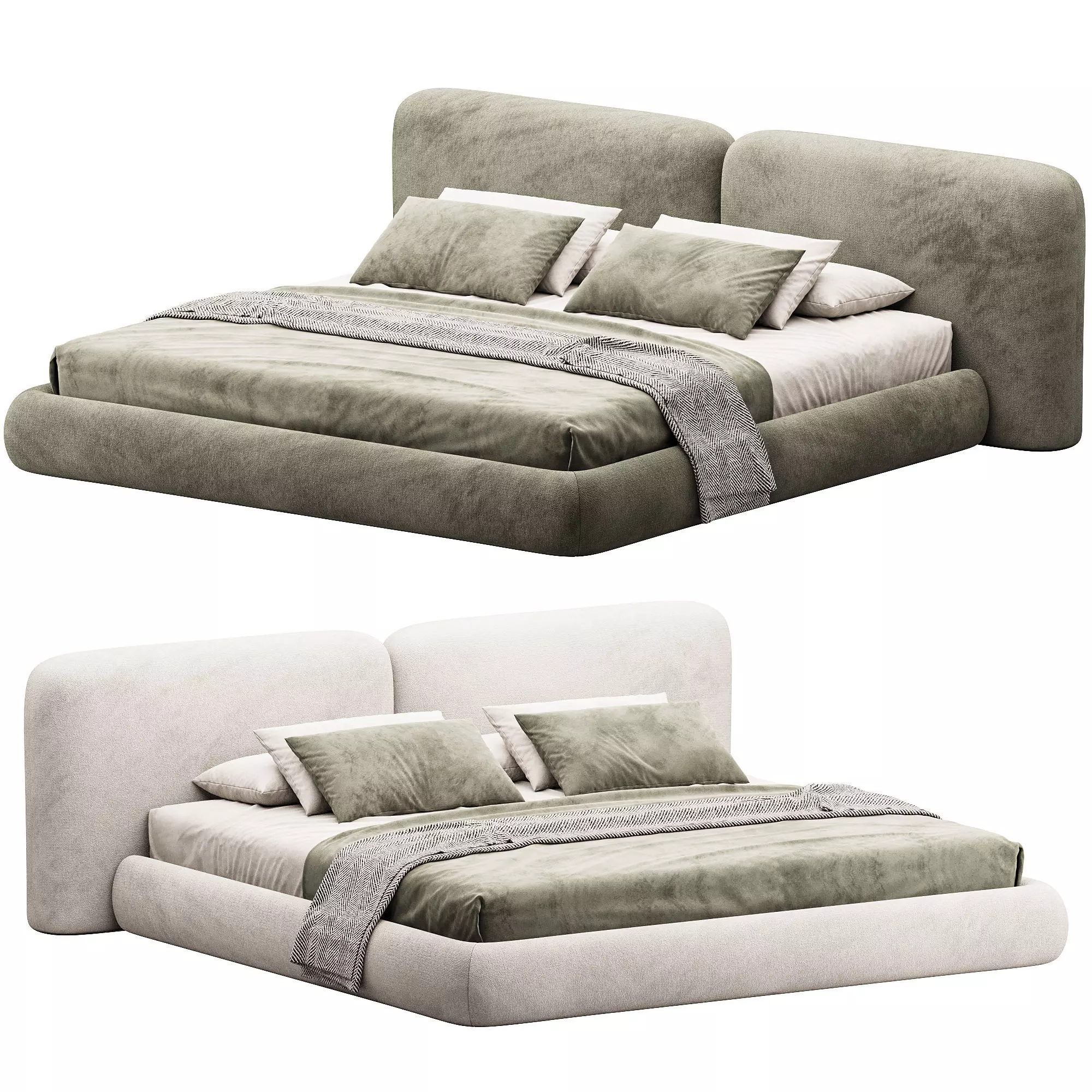 Volume Bed 3D model_0