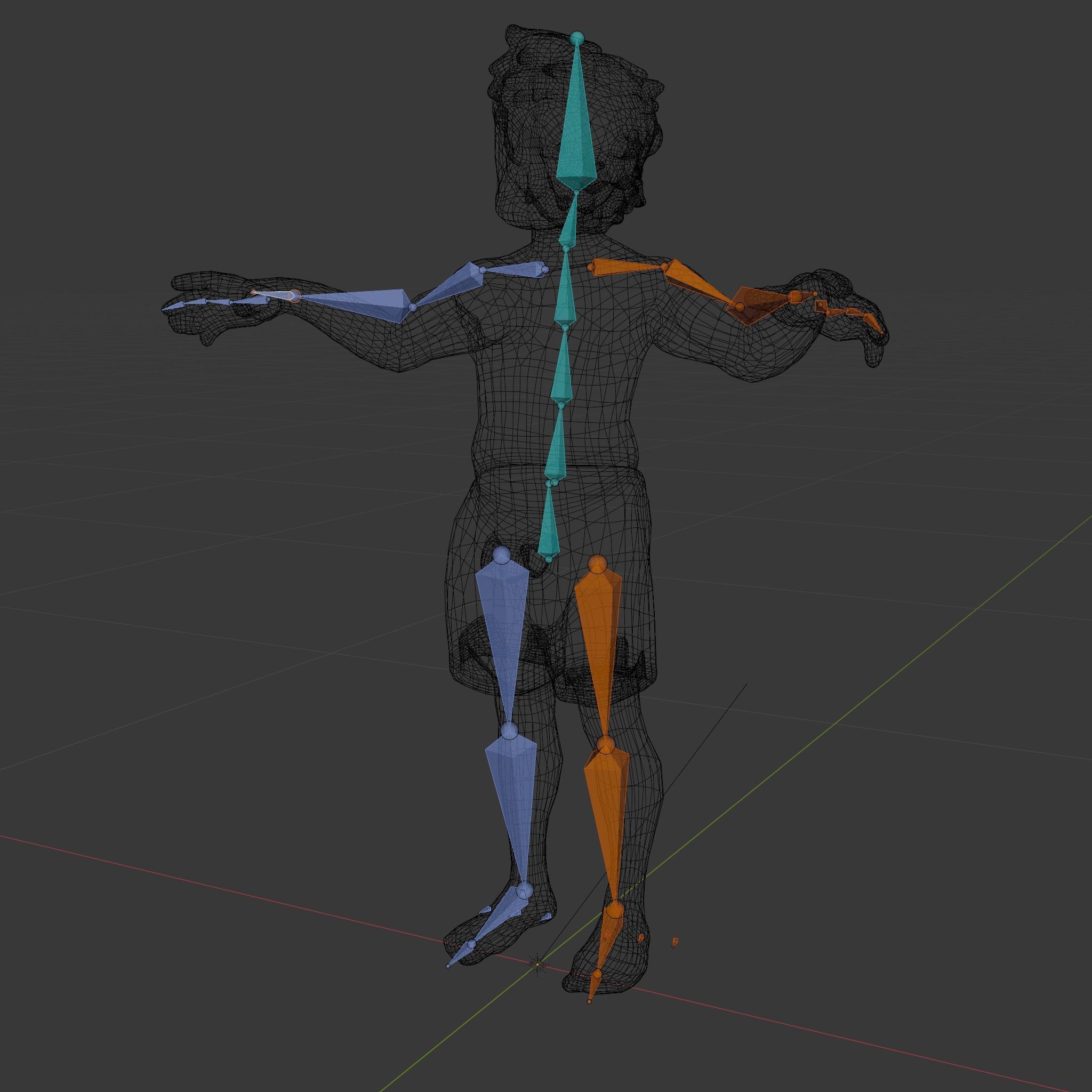 Beach Guy Rigged and Animated D Character Model Low-poly 3D model_6