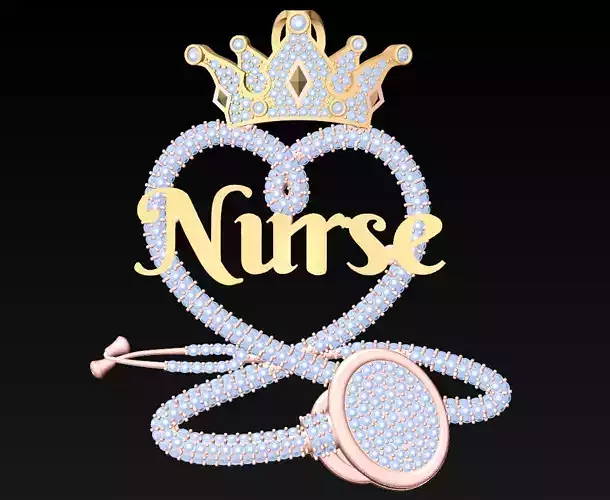 Nurse Pendant - Stethoscope Pendant - N716512