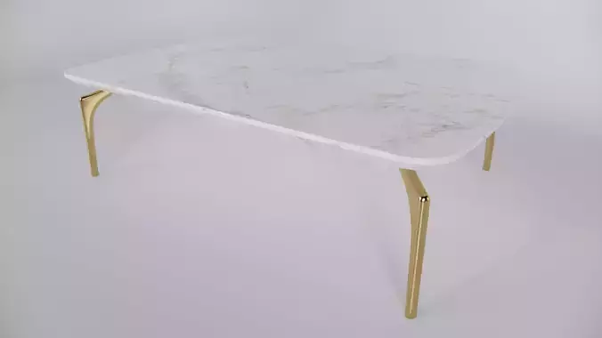 Modern Coffee Table Low-poly 3D model