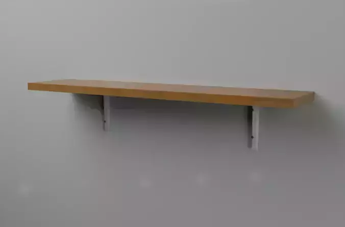 Wall Shelf Pack Low-poly 3D model