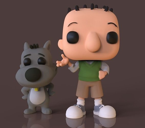 Doug Funnie and Porkchop 3D print model