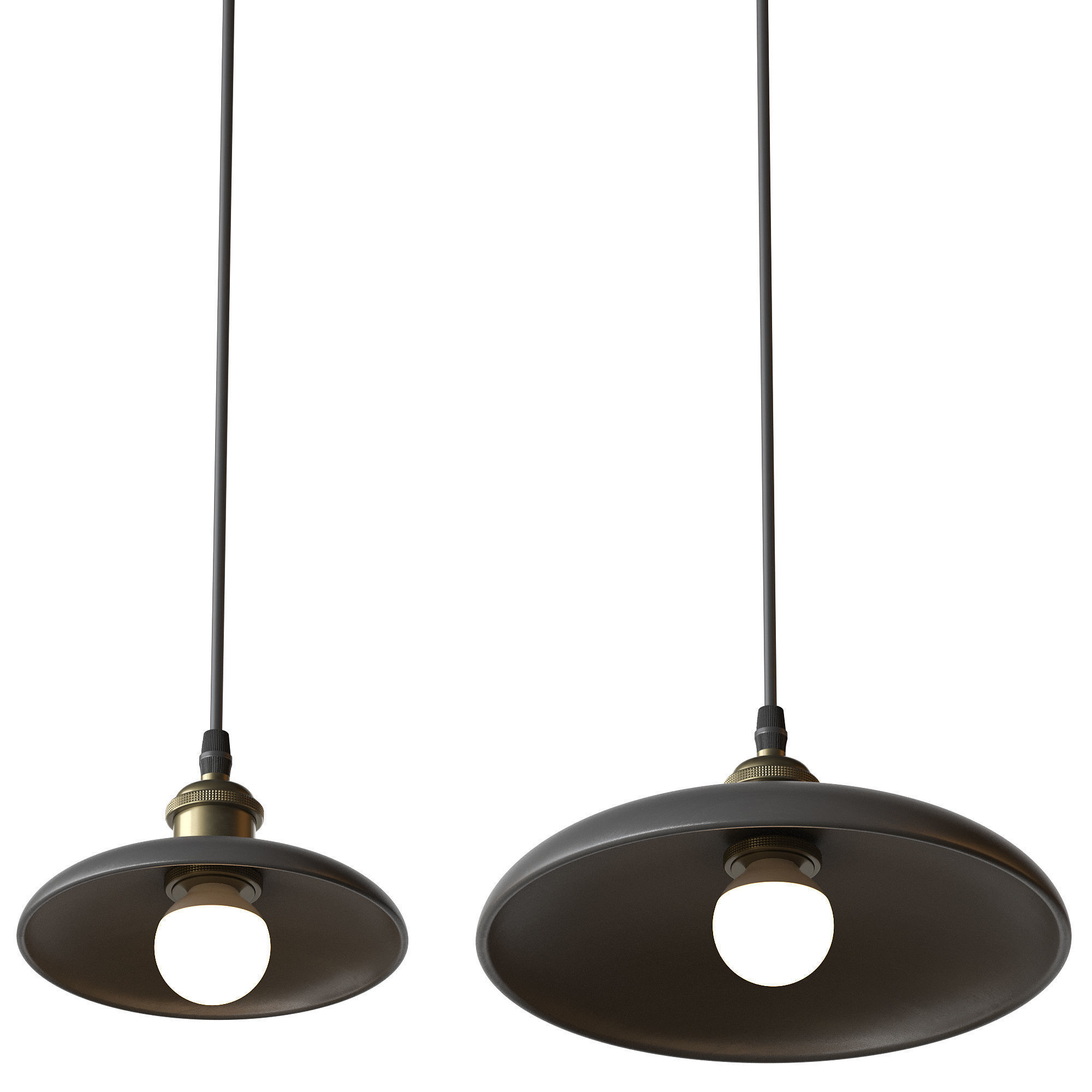 Nordic Wood Chandelier Single Head Bedside Pendant Lamp 3D model_9