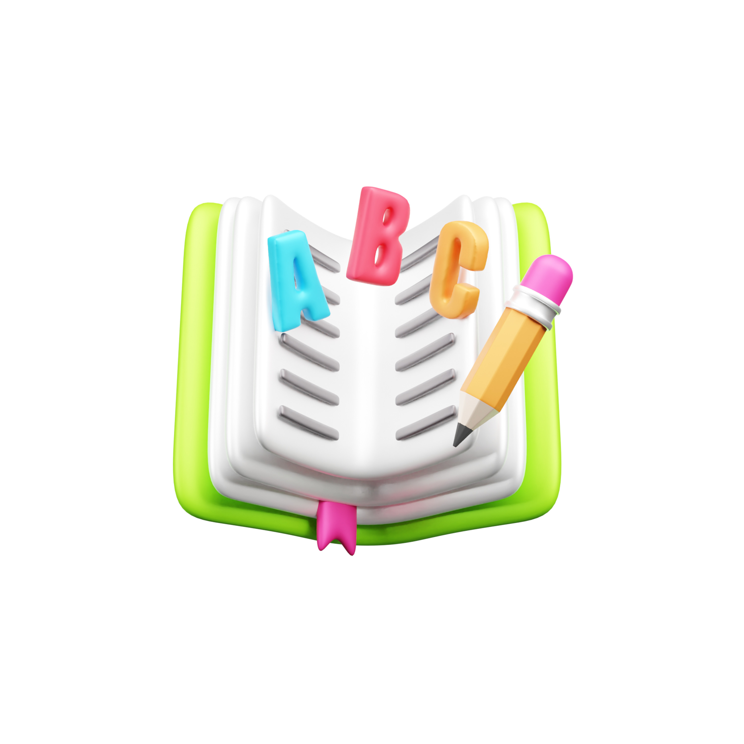 Back to School Icon Pack  3D model_7