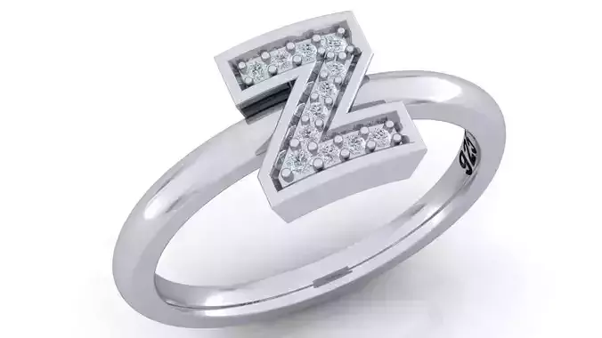 Alphabet ring letter Z