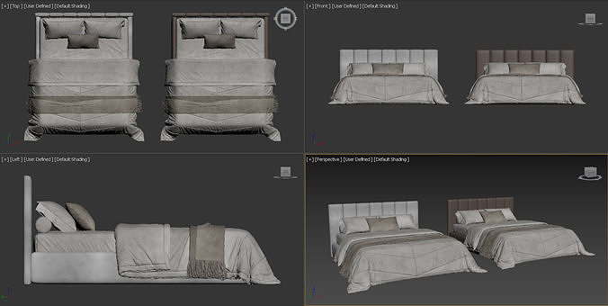 Bliss Bed 3D model 6