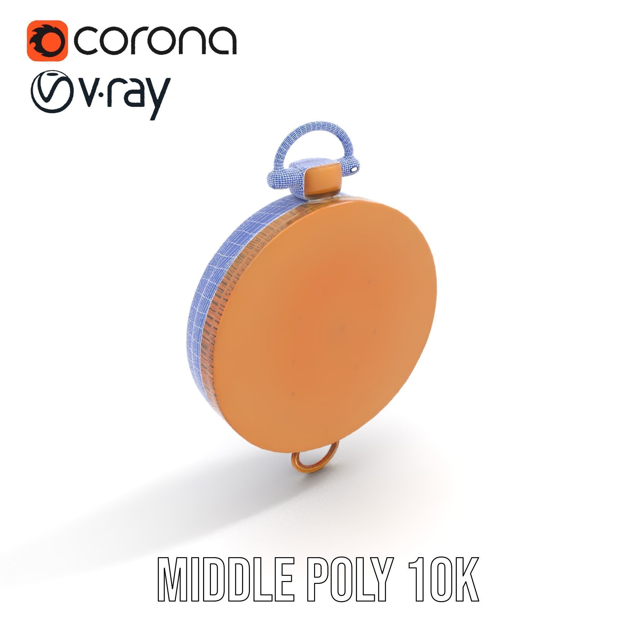 Antique Brass Compass Model Pack Low-poly 3D model_21