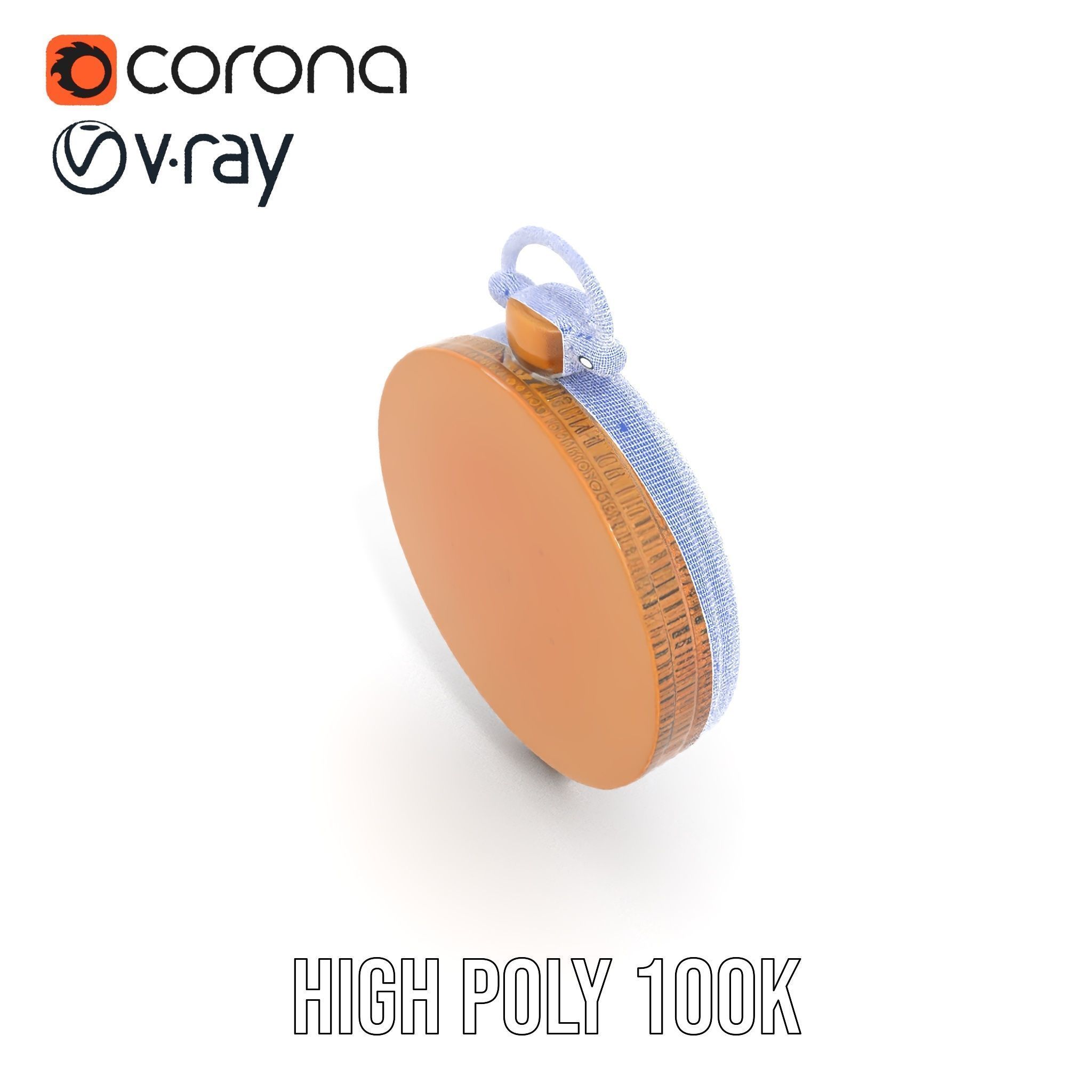 Antique Brass Compass Model Pack Low-poly 3D model_32