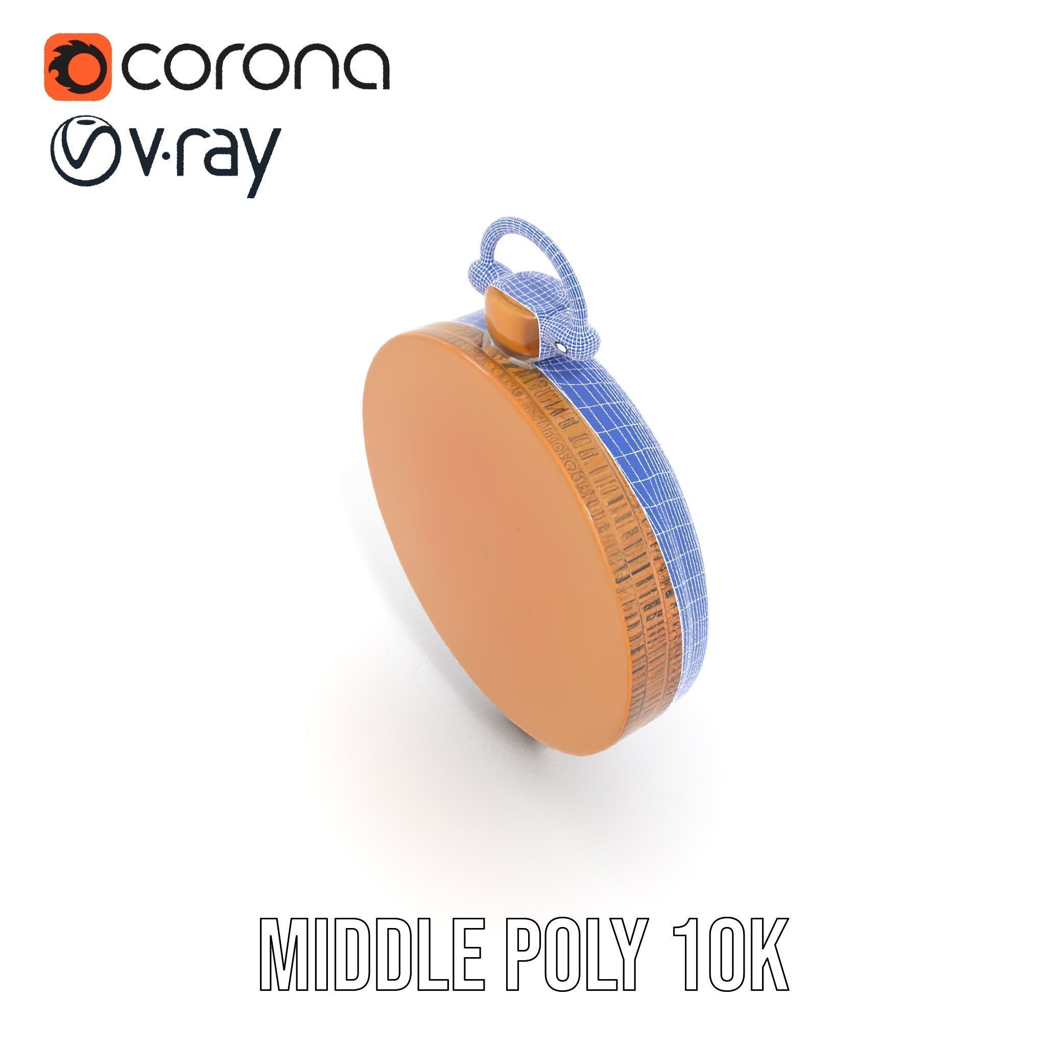 Antique Brass Compass Model Pack Low-poly 3D model_27