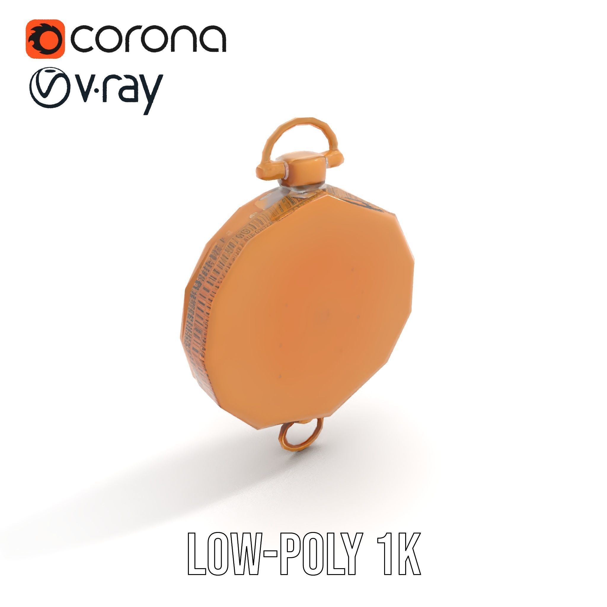 Antique Brass Compass Model Pack Low-poly 3D model_7