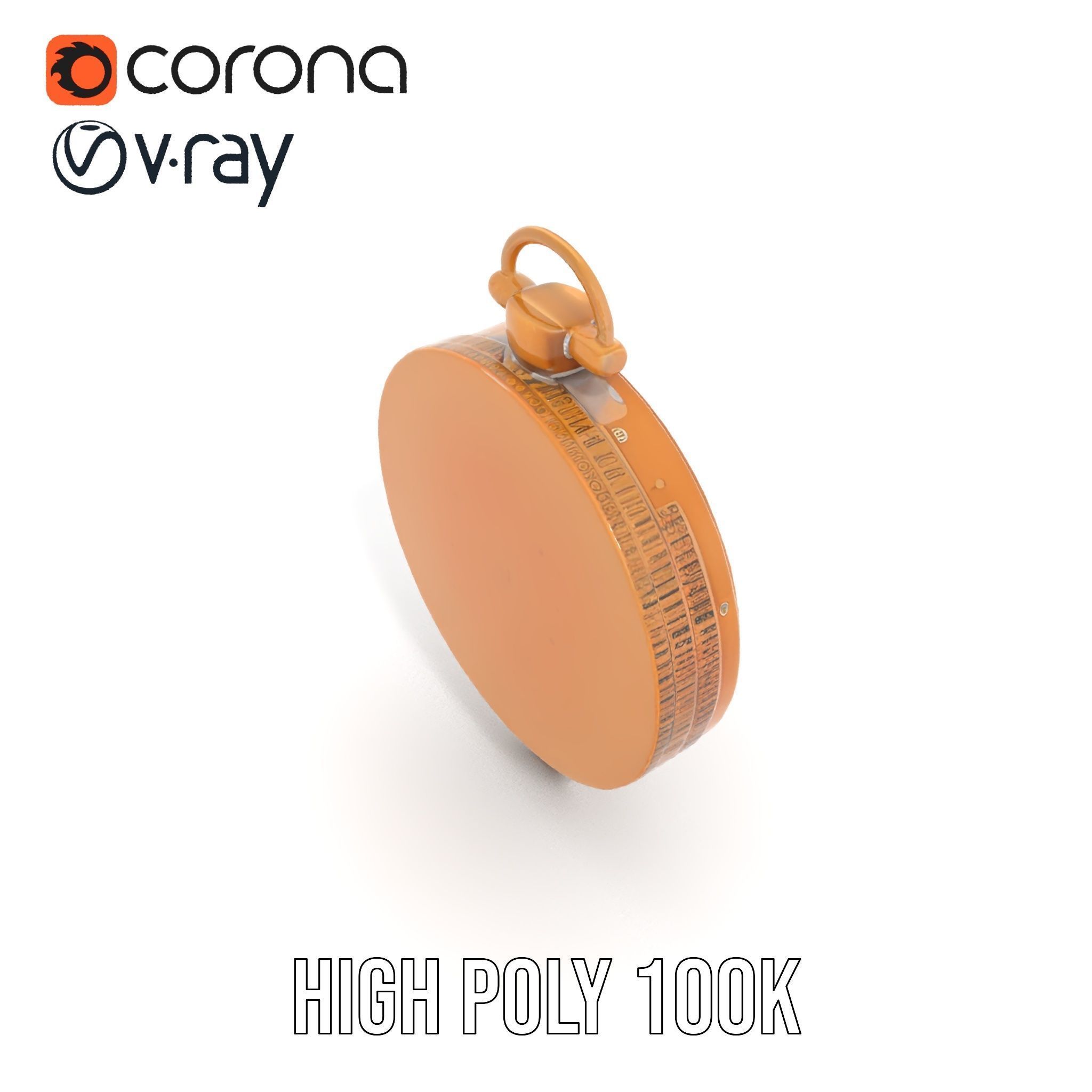 Antique Brass Compass Model Pack Low-poly 3D model_20